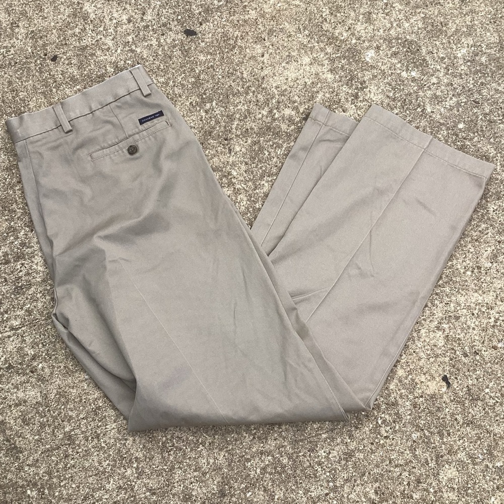 Nwot DOCKERS Tan/Khaki Straight Fit Flat Front Pants. Size 36x32.